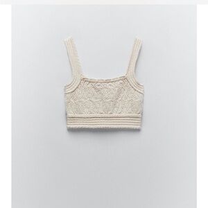 Zara open knit top